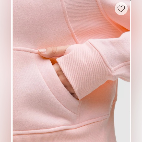 NWT Lululemon Scuba Oversized Half Zip Hoodie in Strawberry Milkshake Pink M/L - Picture 6 of 13
